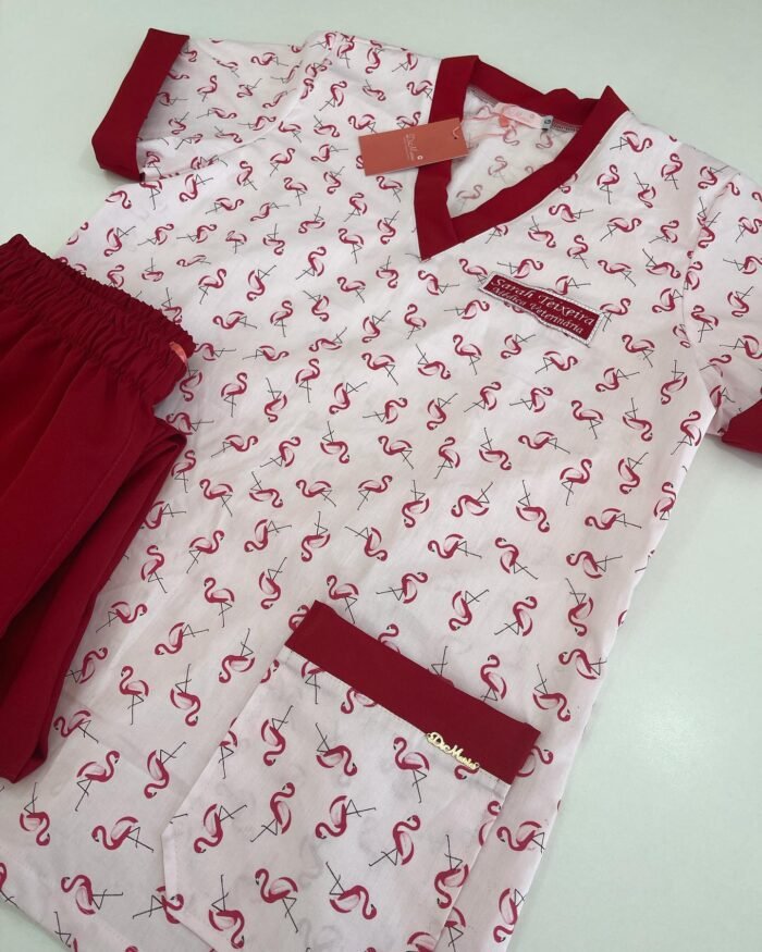 Pijama Modelo 02 Estampa Flamingo