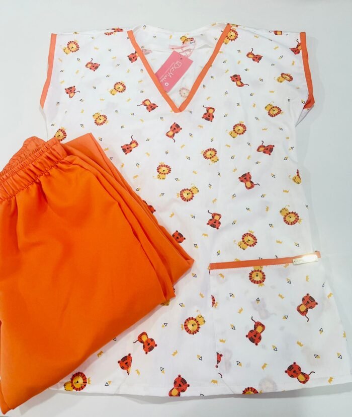 Pijama Leão Laranja