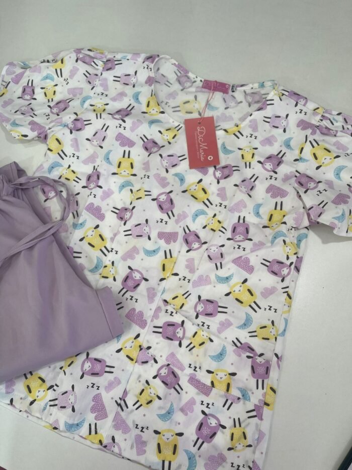 Pijama Pilar Estampa Carneirinho